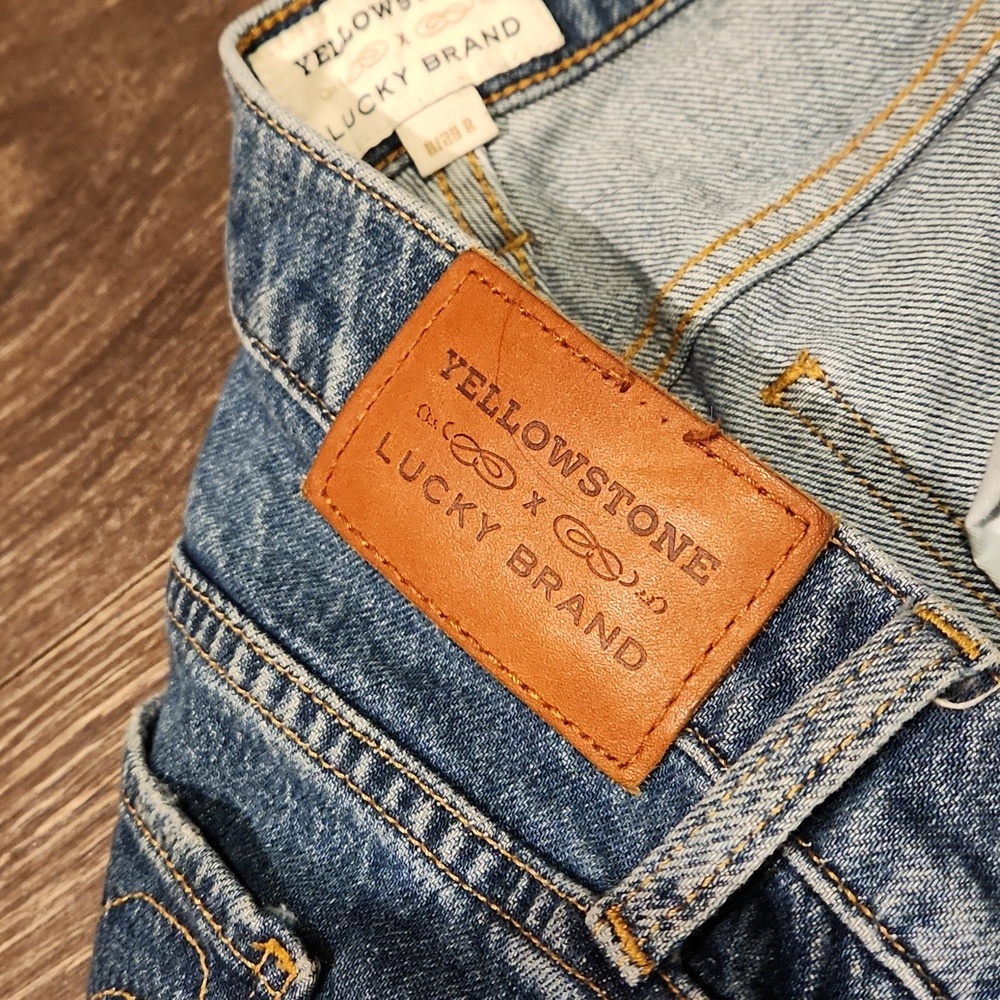 ❤️ LUCKY BRAND × YELLOWSTONE EASY RIDER BOOTCUT PATCHWORK JEANS, 8 (29) - Picture 13 of 16